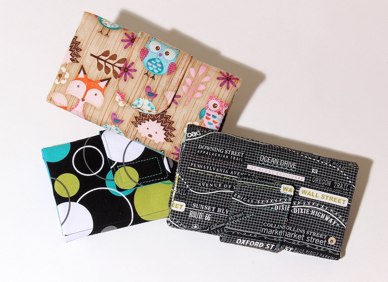 Wallet Pattern Tri-fold Card & Cash Wallet Sewing Pattern by SusieDDesigns image 2