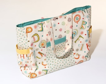 Diaper Bag Pattern Zippered Large Baby Nappy Bag Sewing Pattern