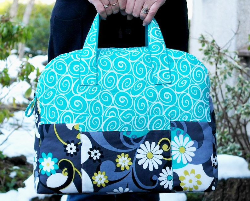 Weekender Travel Bag Pattern PDF Download Overnight Bag Sewing Patterns image 1