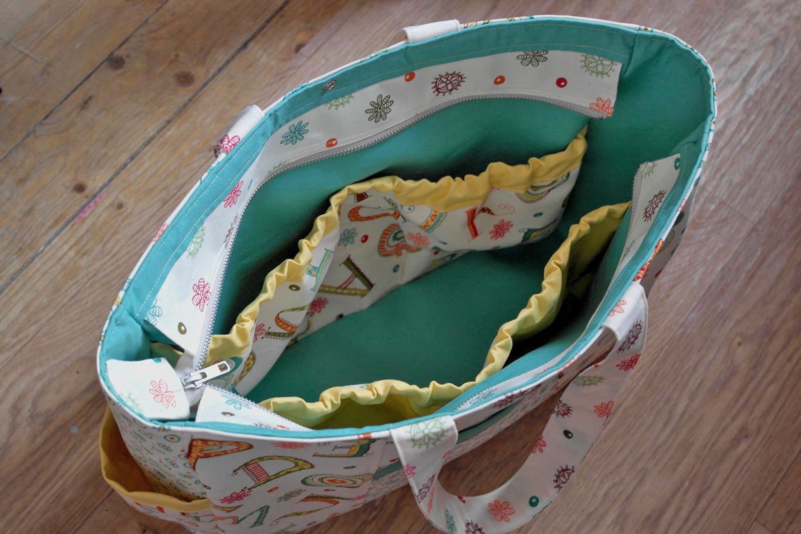 Diaper Bag Pattern Zippered Large Baby Nappy Bag Sewing Pattern Etsy