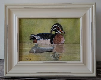 Wood Duck original watercolor painting
