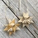 Jean M Ostvoll reviewed Set of 2 Cream and Gold Fabric German Star Ornaments