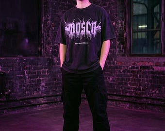 Metal Logo Graphic Tee, Gothic Blackletter Shirt, Death Metal Aesthetic T-Shirt, Alt Streetwear Tee, Grunge Metal