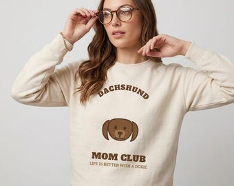 Dachshund Mom Shirt, Dachshund Mom Club Tee, Doxie Mom Gift, Wiener Dog Shirt, Dachshund Lover Gift, Sausage Dog Mama T-Shirt
