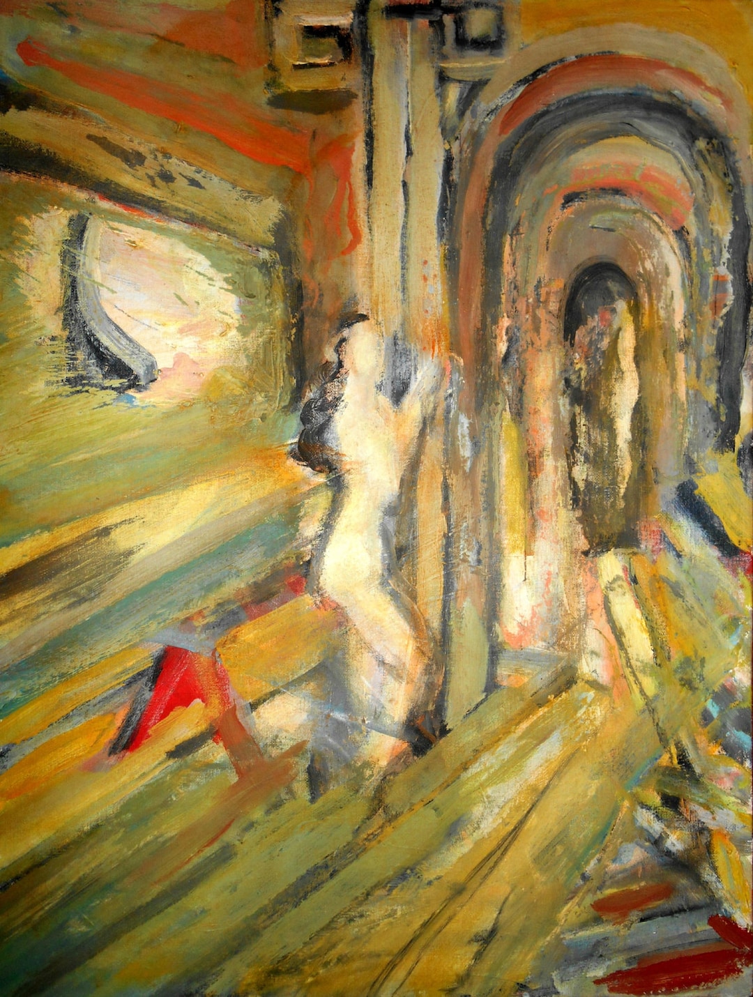 Nude Model Fine Art Giclee Print the Studio Nude Model Art Studio