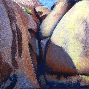 Alabama Hills Giclee Print: Sierra Nevada Rock Formations (10x10 Archival Print)