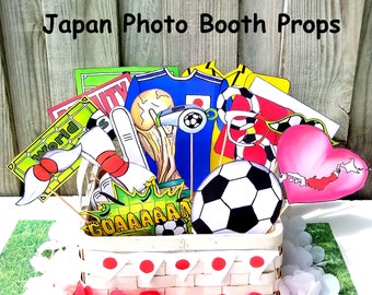 World Cup JAPAN soccer photo booth props - the ultimate fan accessory -  2018 FIFA Soccer Championship in Russia - support 日本