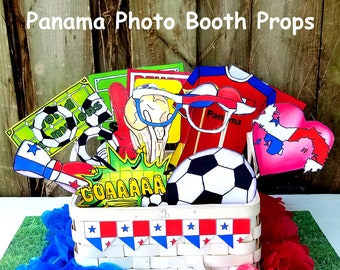 World Cup PANAMA soccer photo booth props - the ultimate fan accessory -  2018 FIFA Soccer Championship in Russia - support Panamá