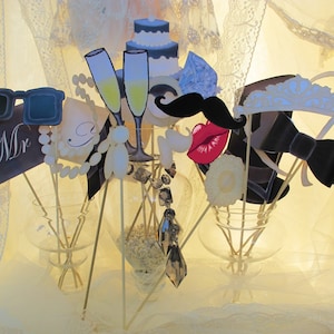 mariage élégant photo booth props - style de bande dessinée en outre grand pour perle fête ou anniversaire