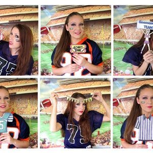 Football and/or Super Bowl photo booth props perfect for your tailgate party or the big game day image 3