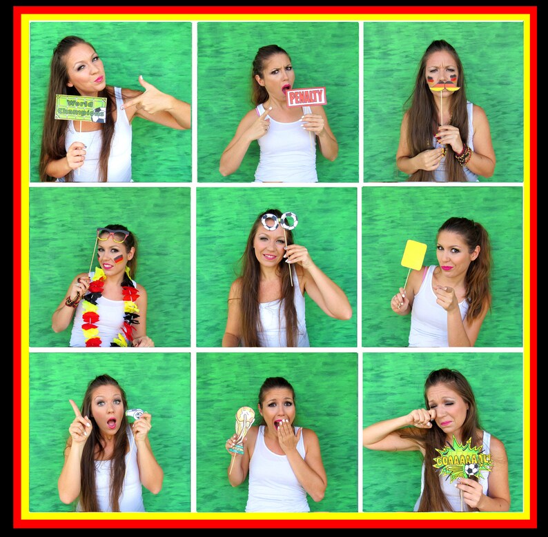 World Cup GERMANY soccer photo booth props - the ultimate fan accessory - 2018 FIFA Soccer Championship in Russia - support Deutschland image 6