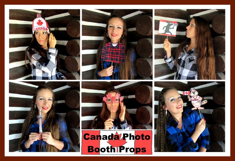 Canada Photo Booth Props Perfect for Celebrating Canada Day Etsy