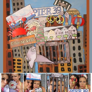 San Francisco photo booth props - perfect for a destination party