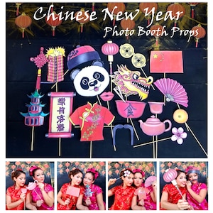 Chinese New Year/ China photo booth props perfect for your Chinese New Year celebration- or any other Chinese Party and holiday