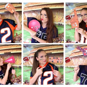 Football and/or Super Bowl photo booth props perfect for your tailgate party or the big game day image 2