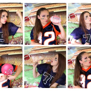 Football and/or Super Bowl photo booth props perfect for your tailgate party or the big game day image 5