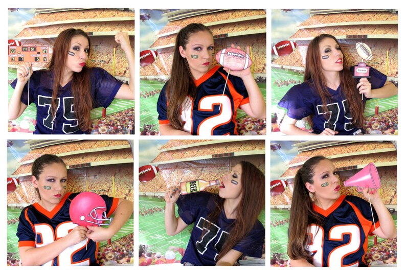 Football and/or Super Bowl photo booth props perfect for your tailgate party or the big game day image 5