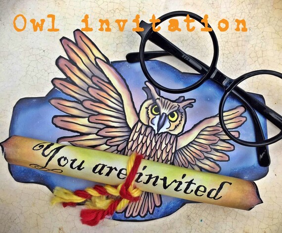 Printable 3D Harry Potter inspired Owl birthday party | Etsy