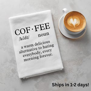 Rolig kaffeälskare mjölpåsehandduk
