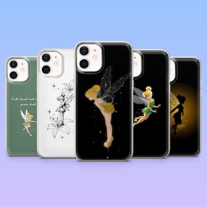 Tinker Bell Phone Case Peter Pan Pixie Cover for iPhone 18Pro, 17, 16, 15, 14, 13, Samsung S26, S25, S24, S23, A16, A56, Pixel 11, 10, 9Pro