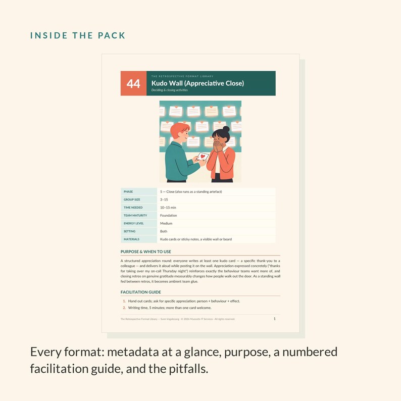 5 printable deciding & closing retrospective formats for agile teams