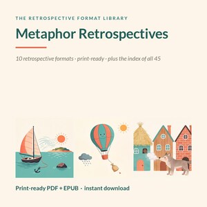 10 printable metaphor retrospectives retrospective formats for agile teams