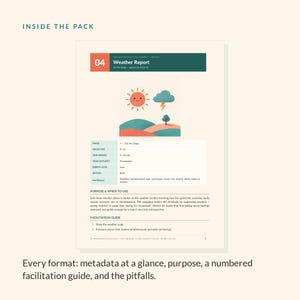 5 printable set the stage retrospective formats for agile teams