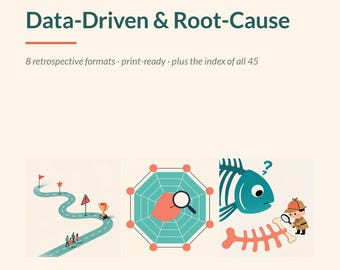 Root Cause Retrospectives | 8 Printable Data Driven Retro Templates for Scrum Masters