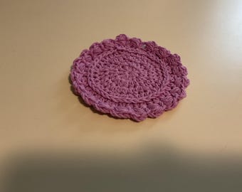 Purple candle coaster, mug coaster, hand soap coaster