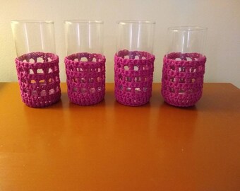 Berry Glass Cozies Set of 4