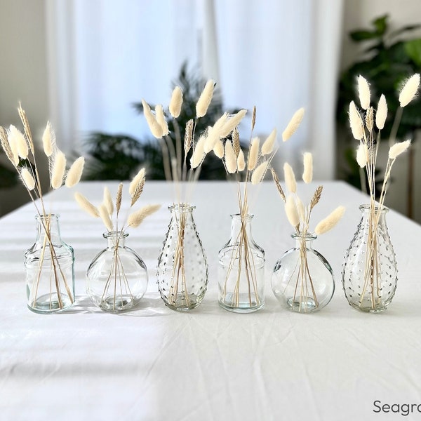 1 Boho Clear glass bud vase, 3 styles, minimalistic home decor, clear glass wedding centerpiece, mother's day gift for her, boho home decor