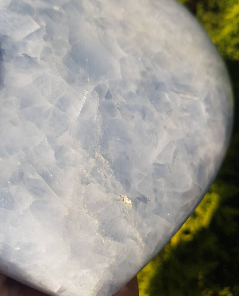 Stunning large celestite heart 0762
