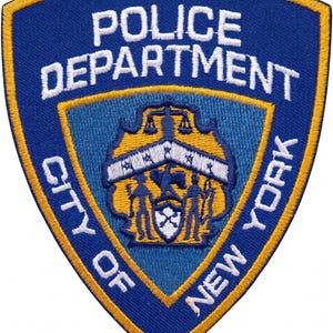 New York Police Department Embroidered Patch | Iron-On Badge for Jackets, Bags, Uniforms