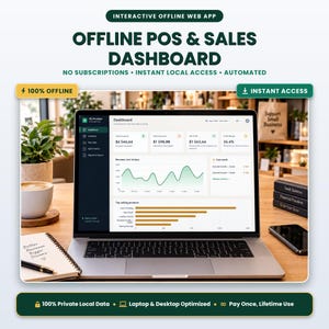 Offline POS & Inventory System | Retail Sales Tracker (Digital Download)