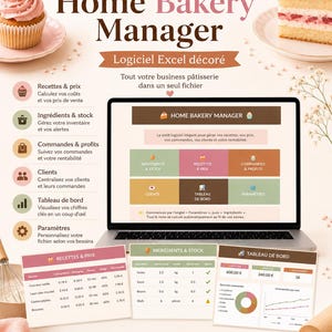 Home Baker Manager - Excel software to manage your home baking business