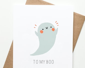 Halloween Boo Ghost Card