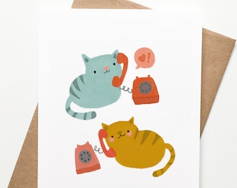 Cat Social Distance Card