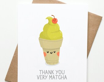 Thank You Matcha Card