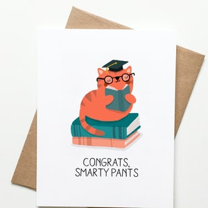 Cat Graduation Card