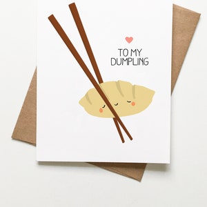 Dumpling Valentine's Day Card