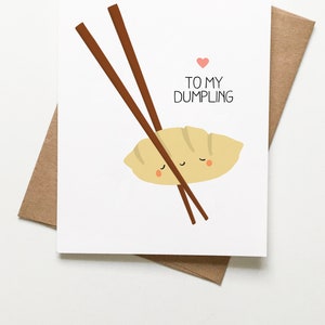 Carte Kawaii mignonne boulette de neige pour la Saint-Valentin