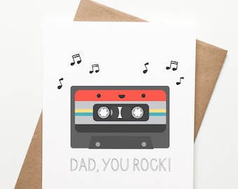 You Rock Dad Father's Day Card