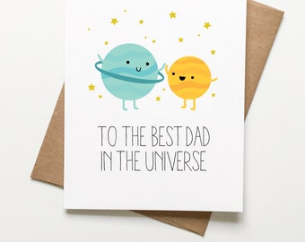 Dad Birthday Universe Card