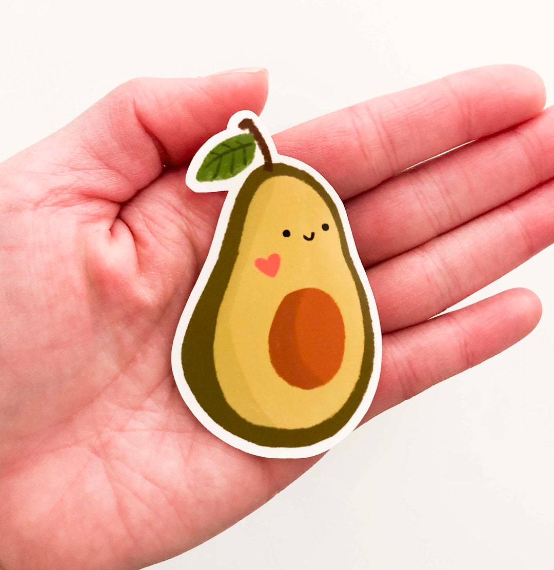 Abacho Sticker Avocado Waterproof Vinyl Sticker - Etsy