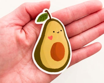 Avocado VINYL Sticker for Laptop/Water Bottle | Cute Friend Gift