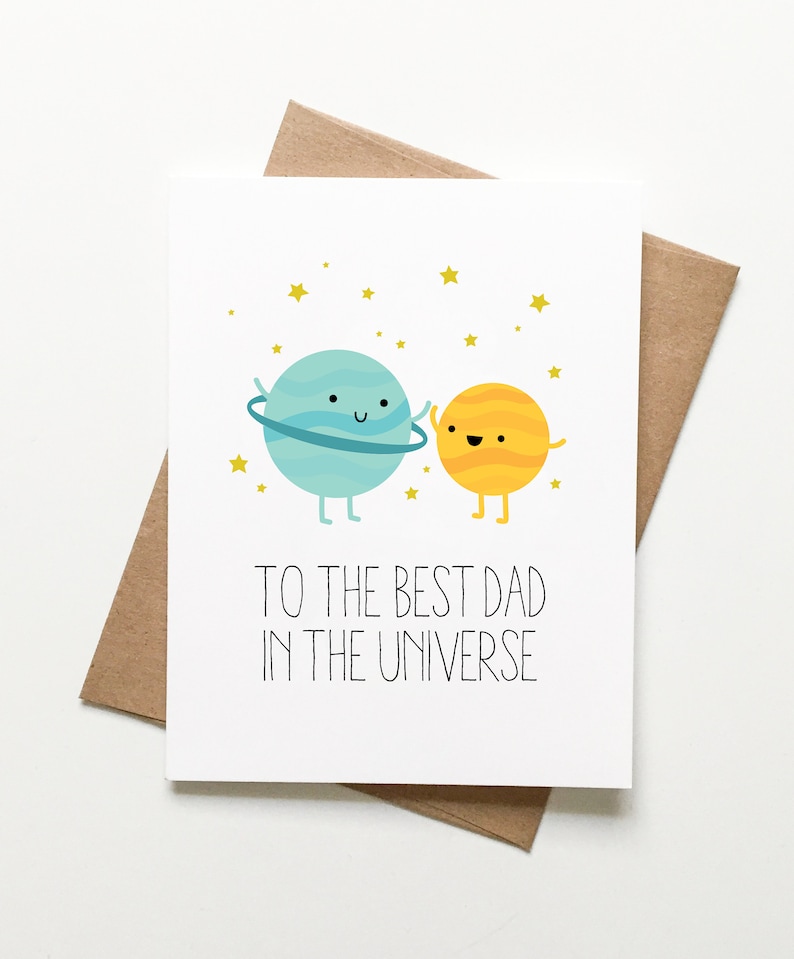 Dad Birthday Universe Card image 1