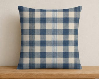 Replacement Shipping, Indigo Gingham Pillow Covers, Reserved Order