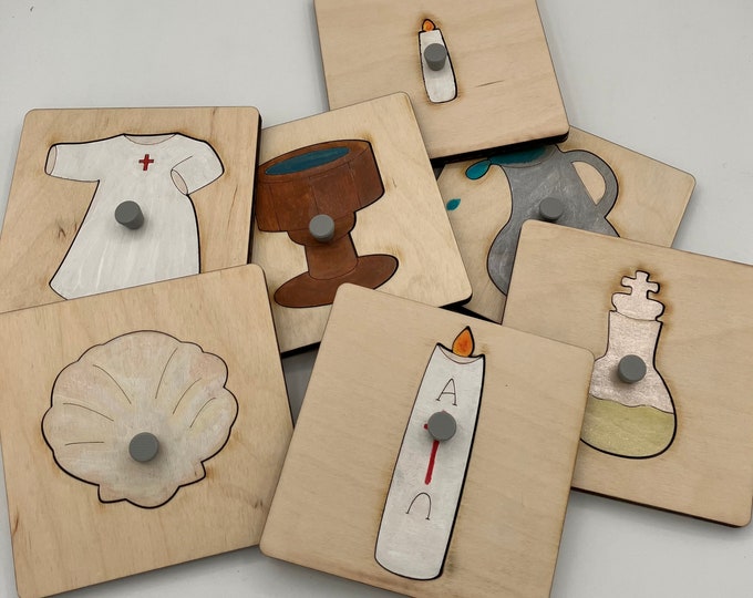 Featured listing image: Parts of the Baptism Puzzles  (0-3, 3-6)
