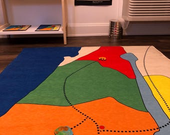 Holy Land in the Time of Jesus Map Rug (0-3)
