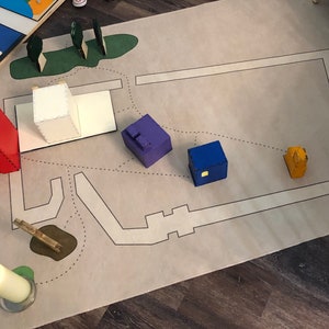 Stadt Jerusalem Map Teppich (0-3)